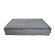 MATELAS-4-VELOURS GRIS 90x60x17cm