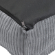 MATELAS-5-VELOUR GRIS 110x75x17 cm