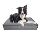 MATELAS-5-VELOUR GRIS 110x75x17 cm