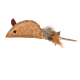 RATON DE CORCHO CON PLUMA 9cm U.M.V 3uds