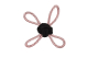 COTTON ROPE WITH BALL AND HANDLES GLOW IN THE DARK 27,5cm - 140gr MOQ 2pcs.